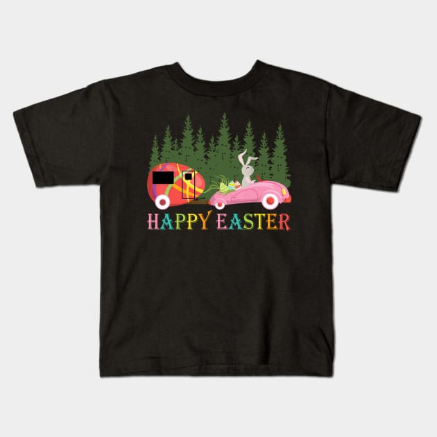 Camping shirt Happy Easter Day Bunny eggs Gift for men women Kids T-Shirt by woodsqhn1